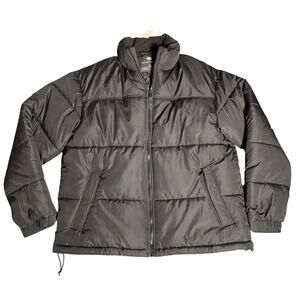 Aeropostale Black Heavyweight Quilted Puffer Jacket- Men’s Large